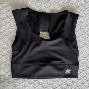 Forme Black Sports Bra with Logo Size M